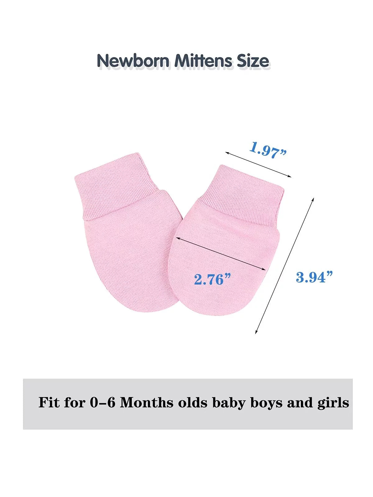 Infant Hat and Mitten Set Beanie Bow Baby Caps Newborn Caps with No Scratch Mittens Set Light Pink & White & Gray & Black 0-6 Months